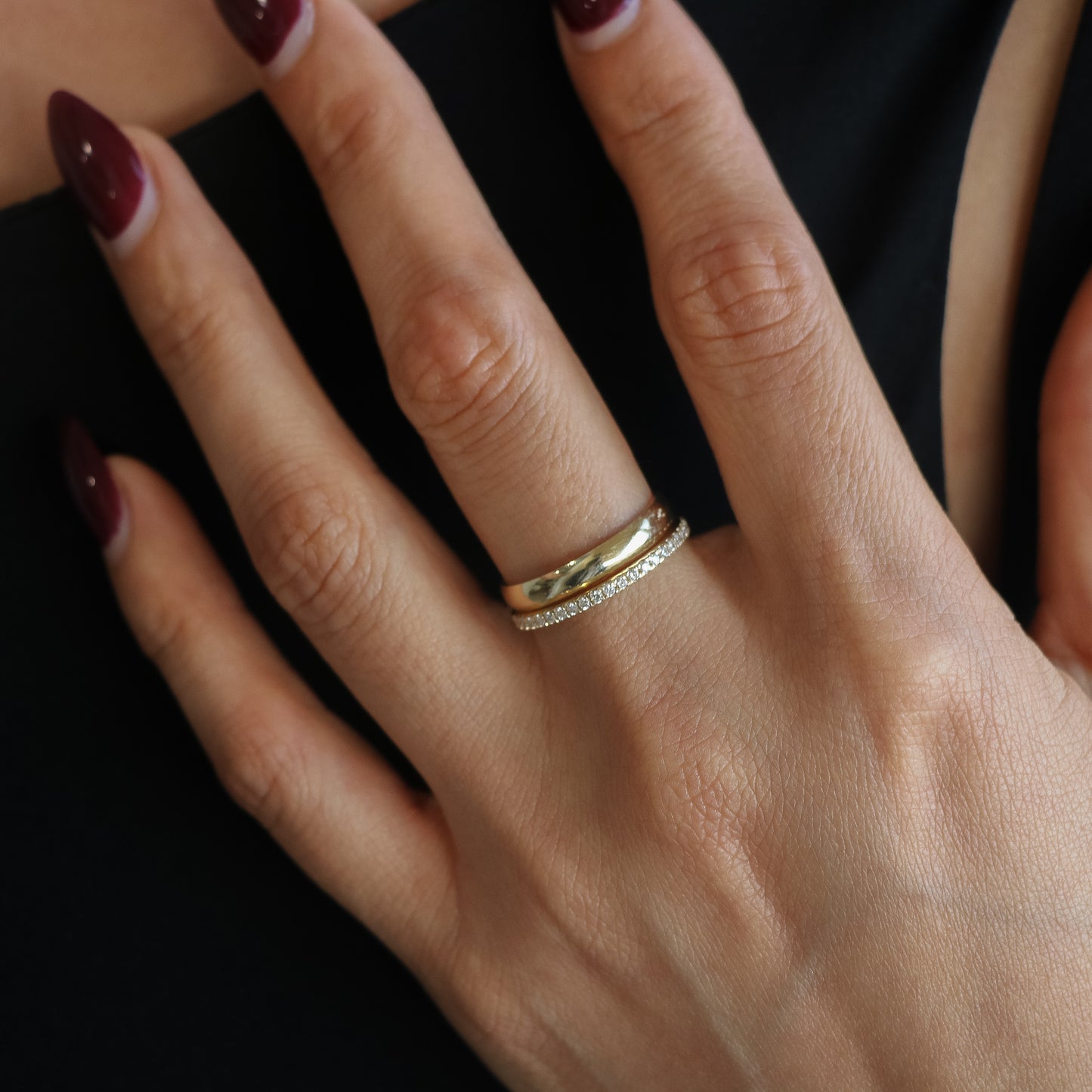 14k Solid Gold Band Ring