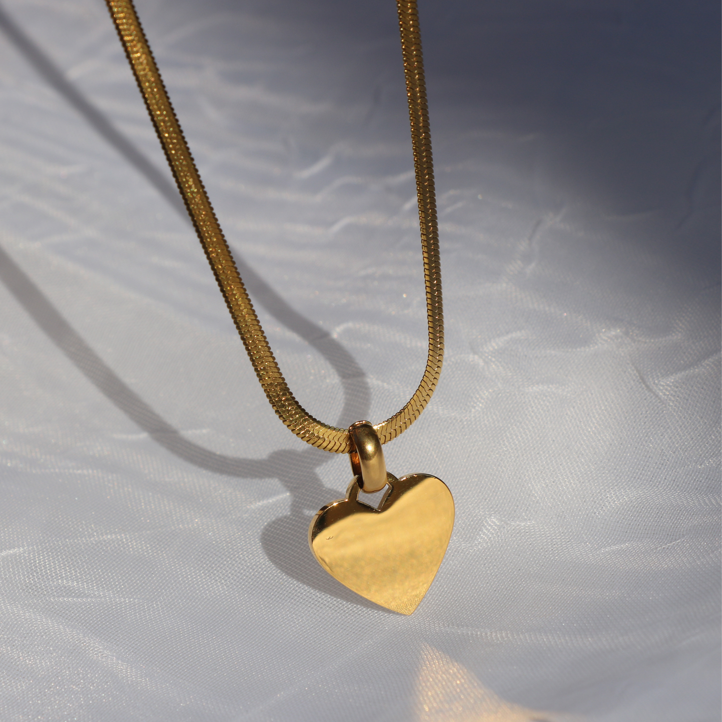 Engravable Heart of Gold Necklace