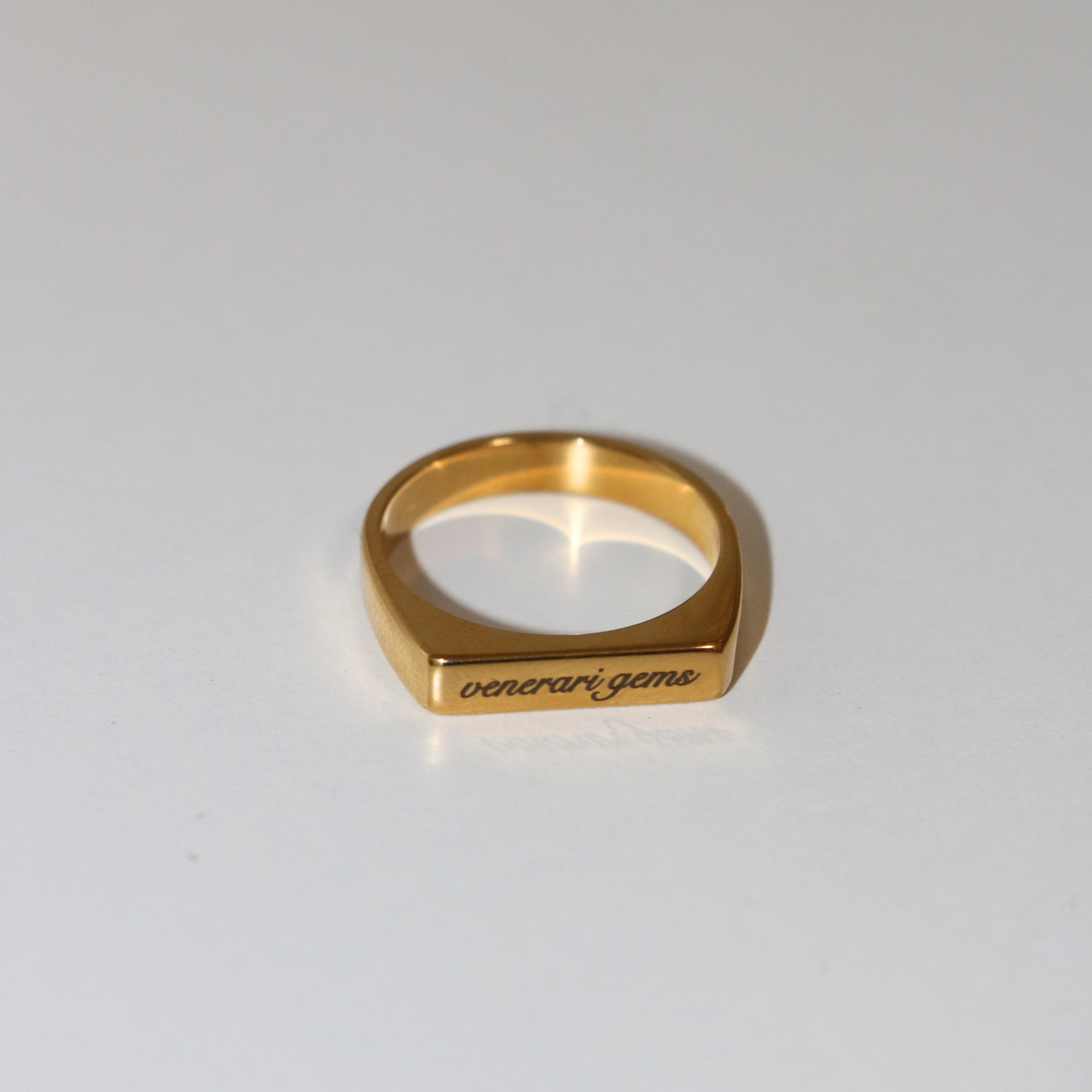 Engravable Slim Bar Ring