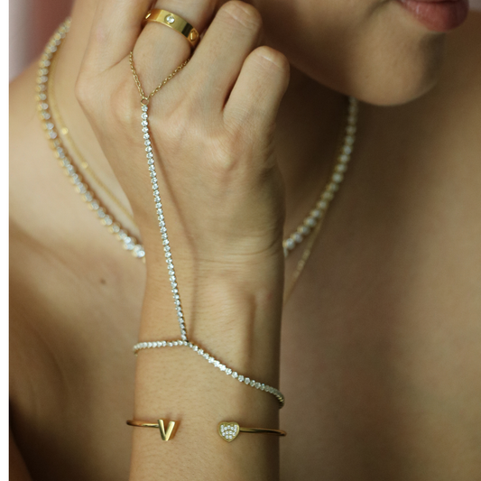Seraphine Tennis Hand Chain