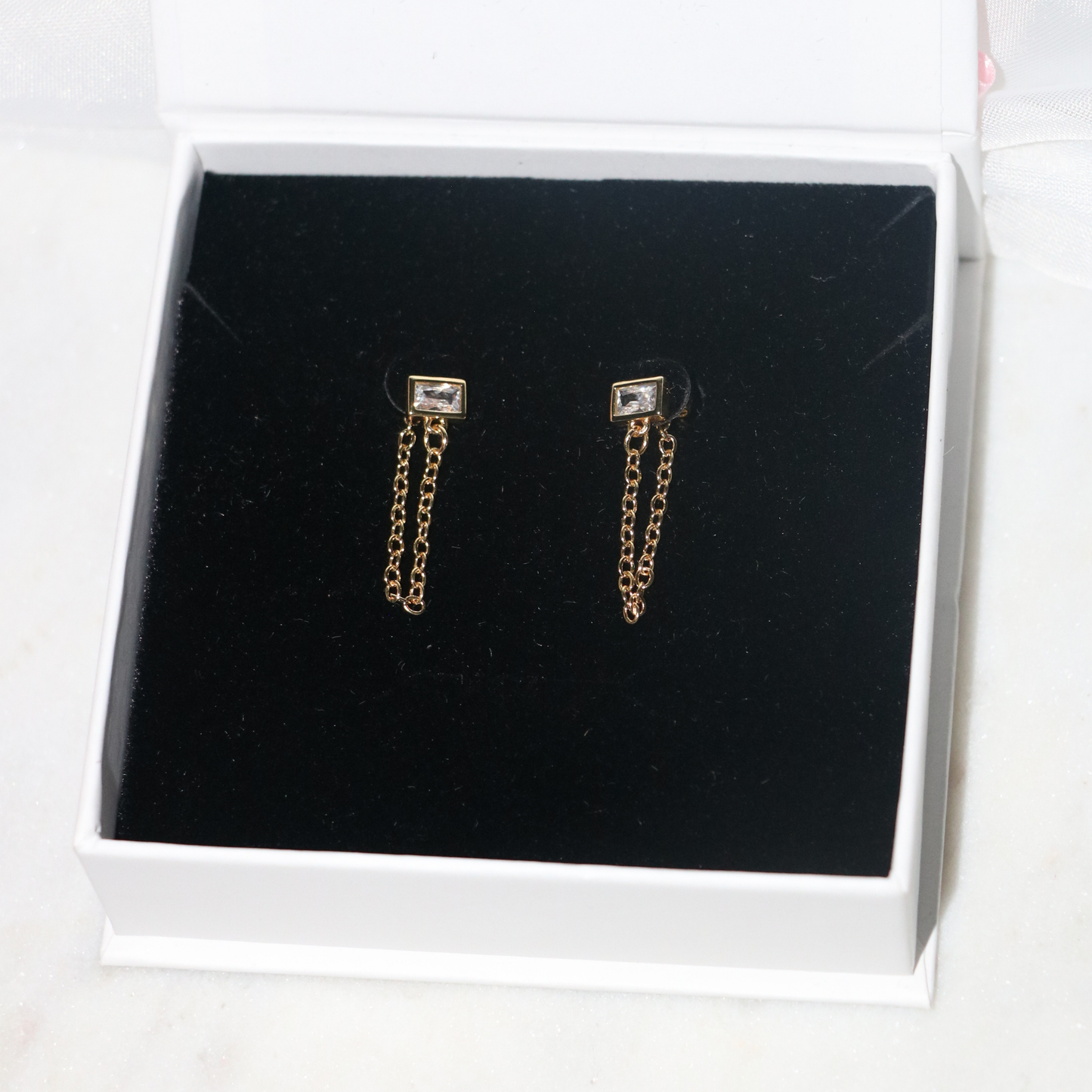 Lia Drop Stud Earrings