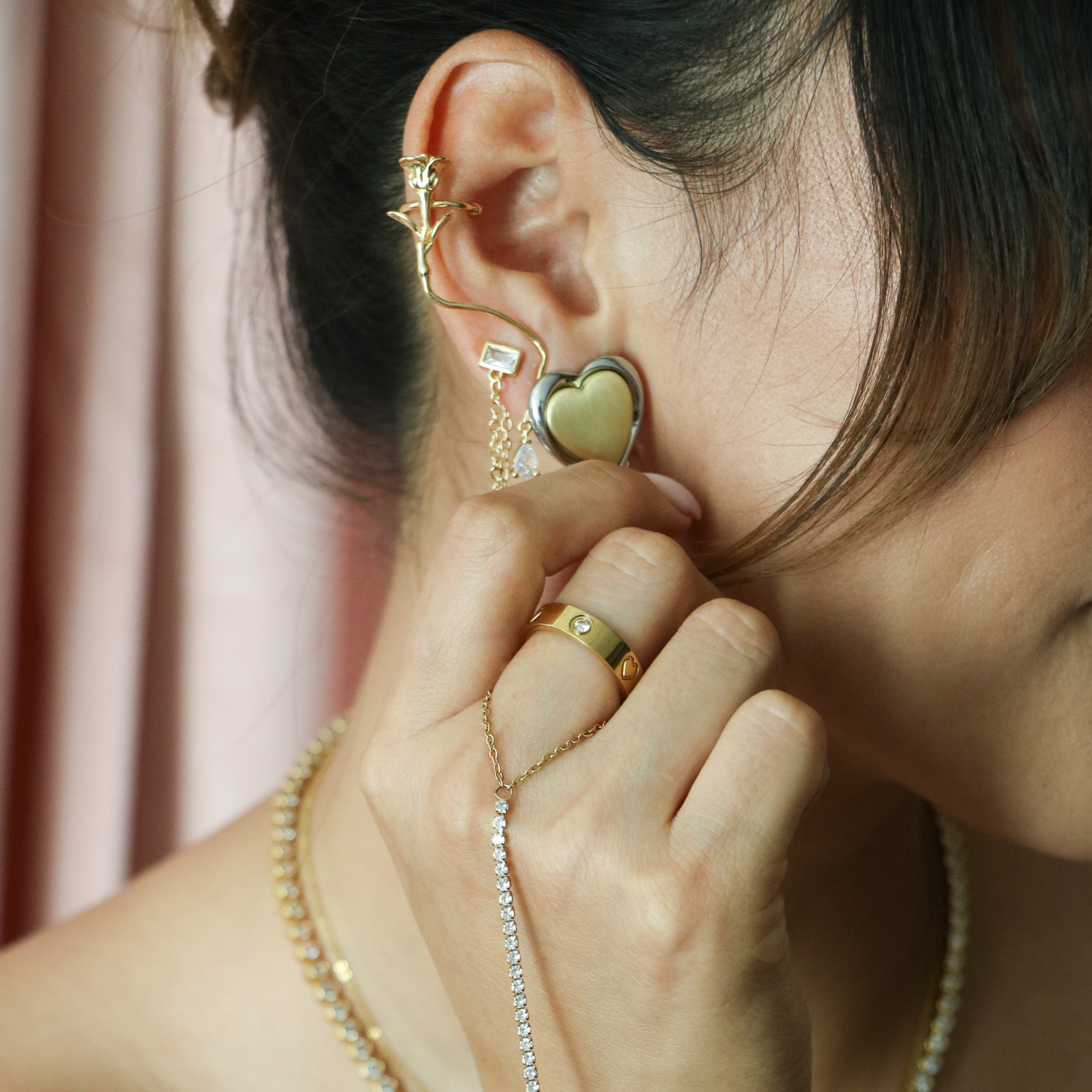 Lia Drop Stud Earrings