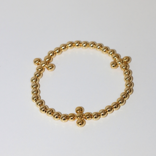 Cross Beaded Bracelet