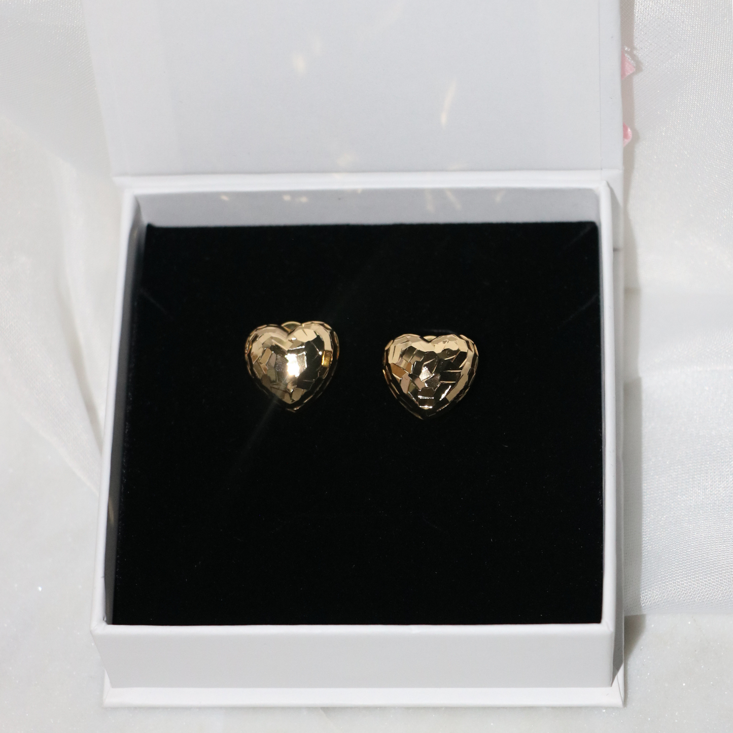 Bethany Heart Stud Earrings