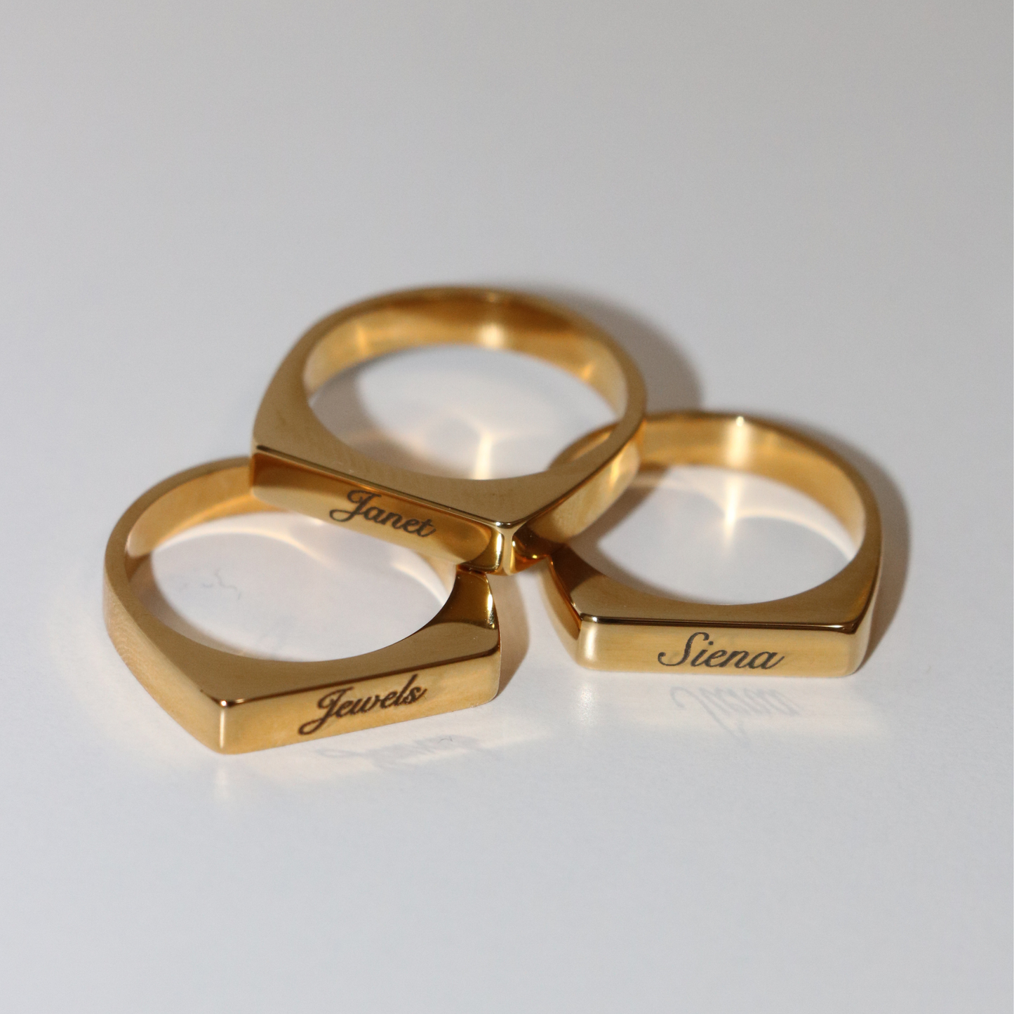 Engravable Slim Bar Ring
