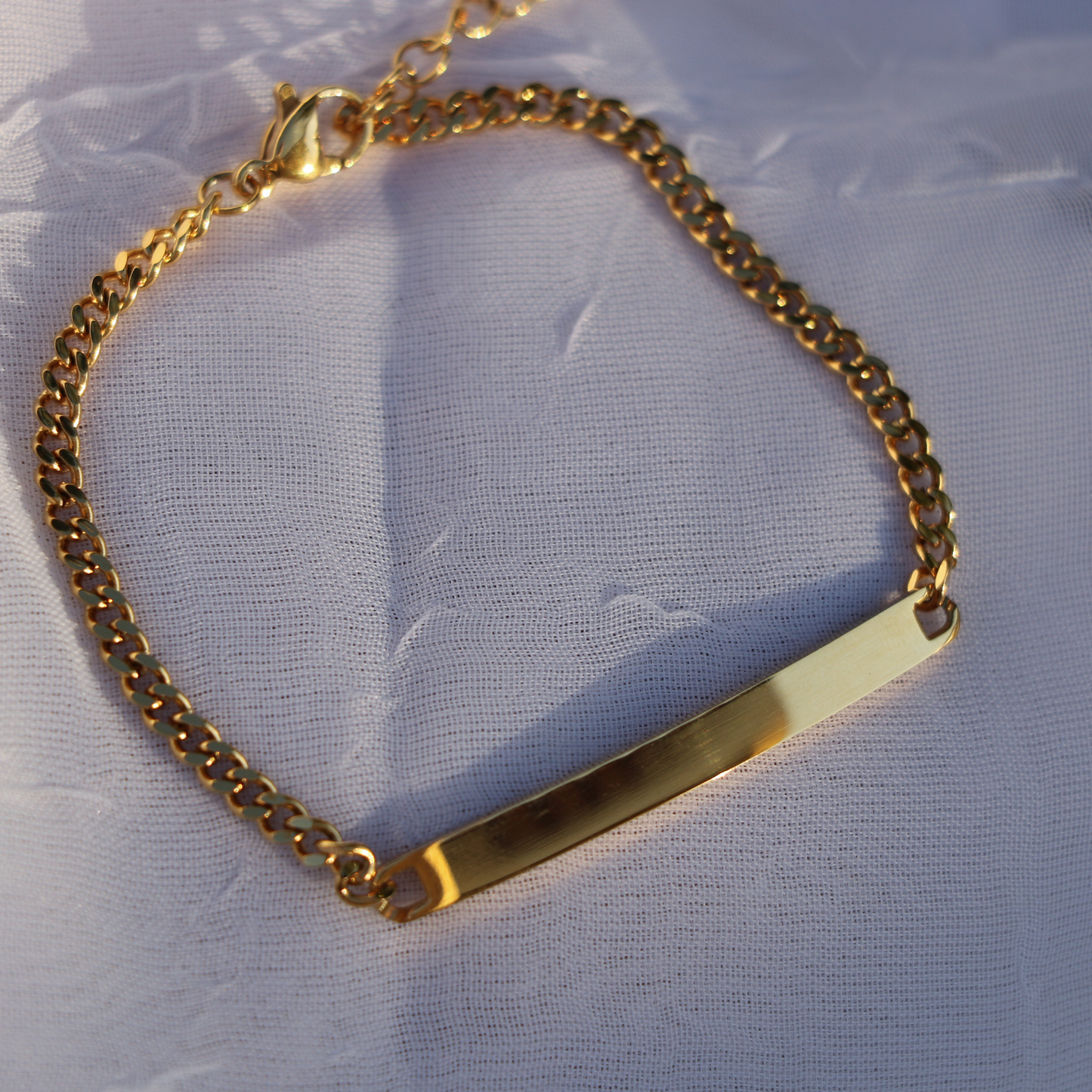 Thin Engravable Bar Bracelet