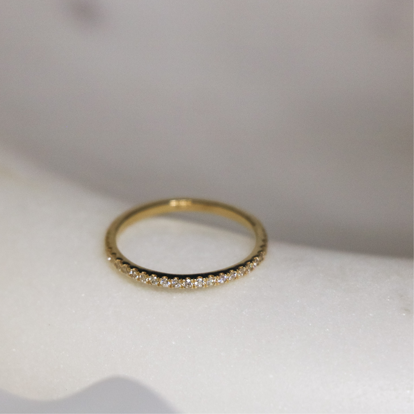 14k Solid Gold Diamond Eternity Ring