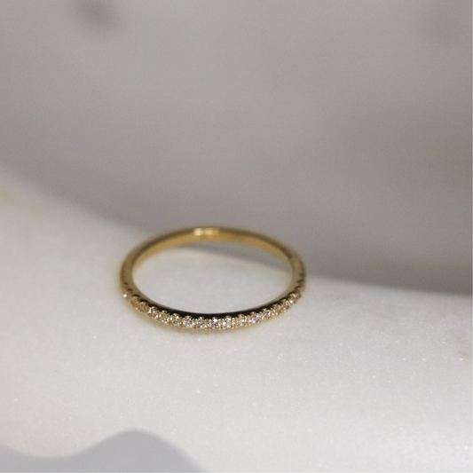 14k Solid Gold Diamond Eternity Ring