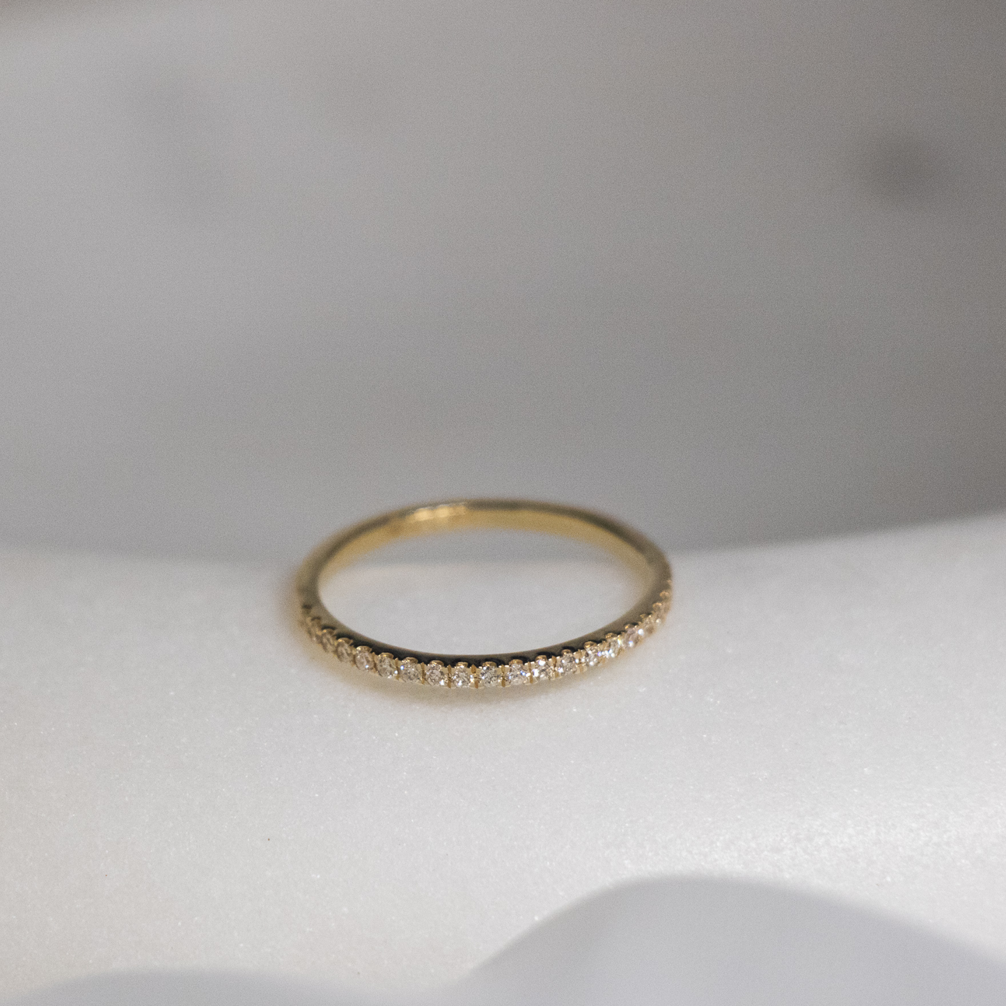 14k Solid Gold Diamond Eternity Ring