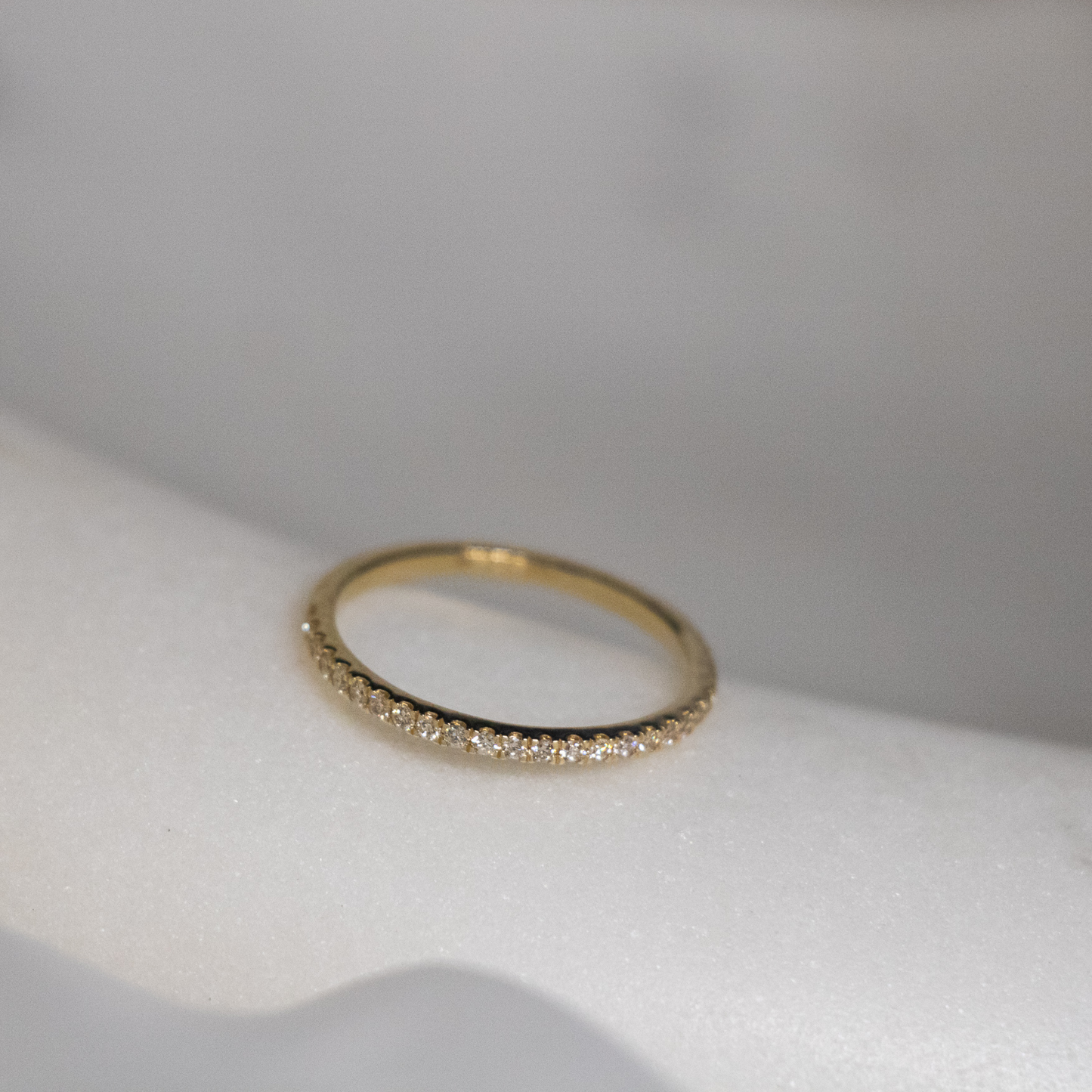 14k Solid Gold Diamond Eternity Ring