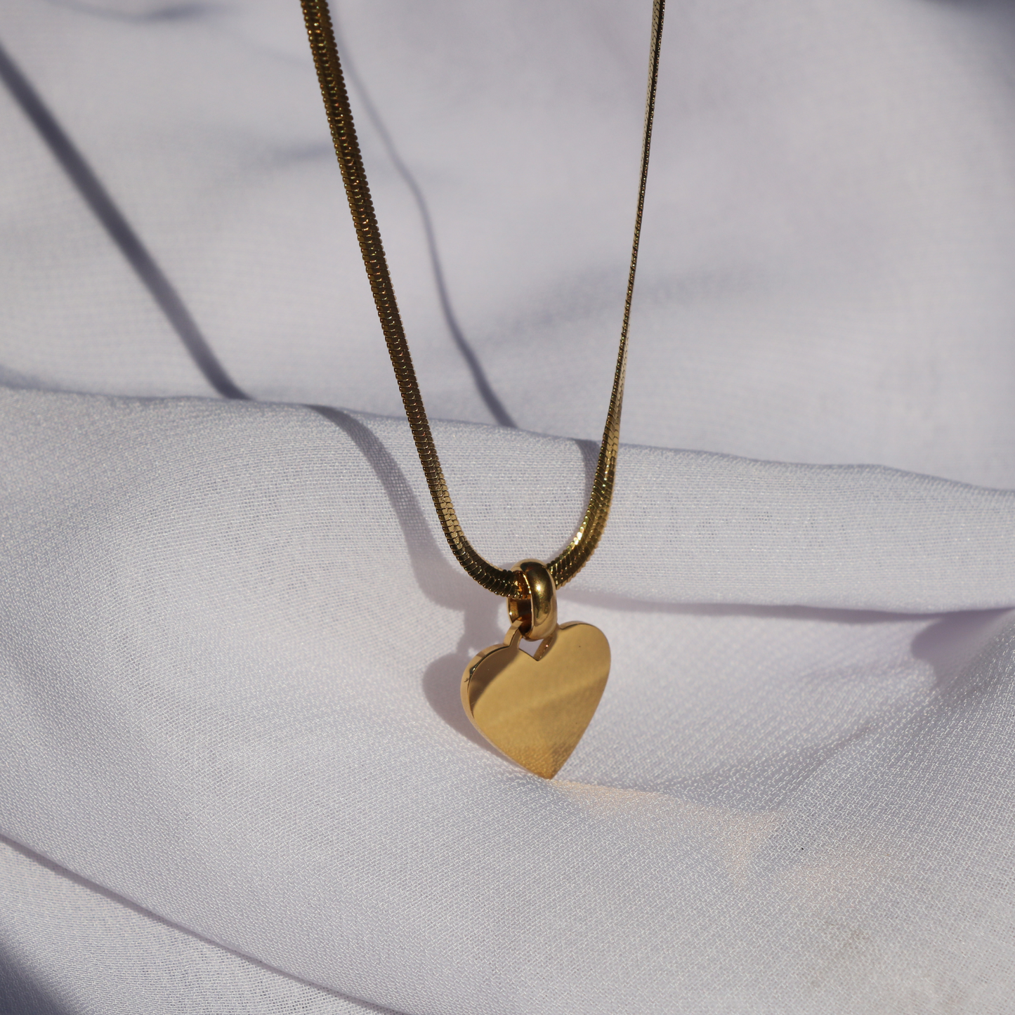 Engravable Heart of Gold Necklace