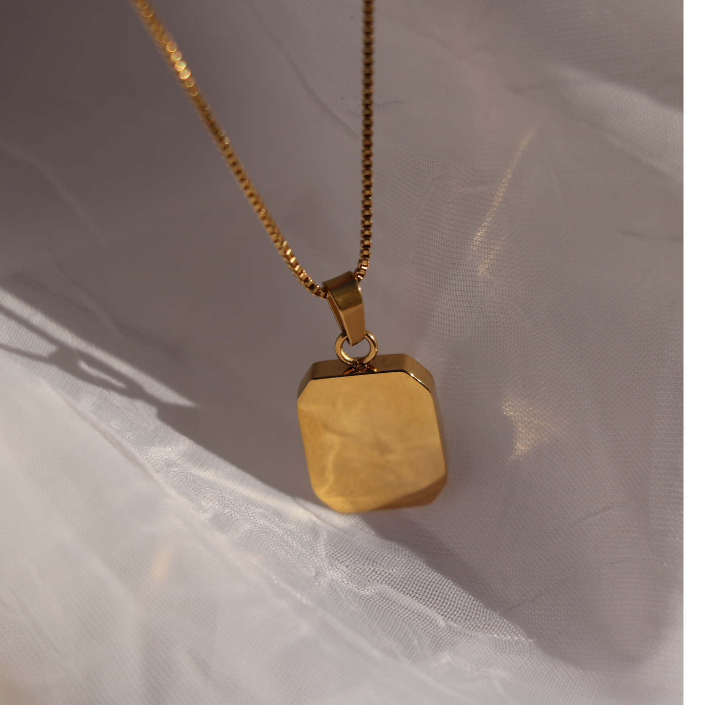 Engravable Octagon Necklace