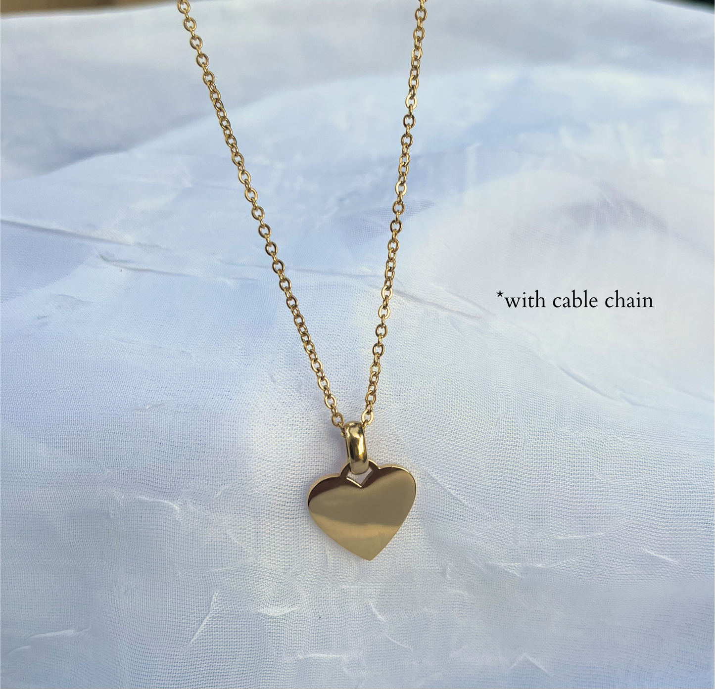 Engravable Heart of Gold Necklace