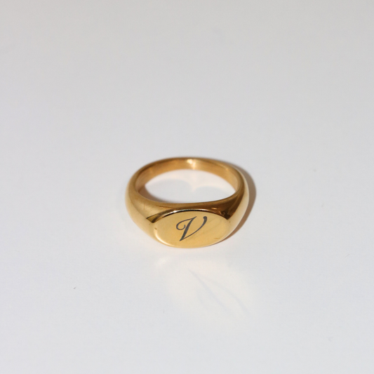 Engravable Classic Signet Ring