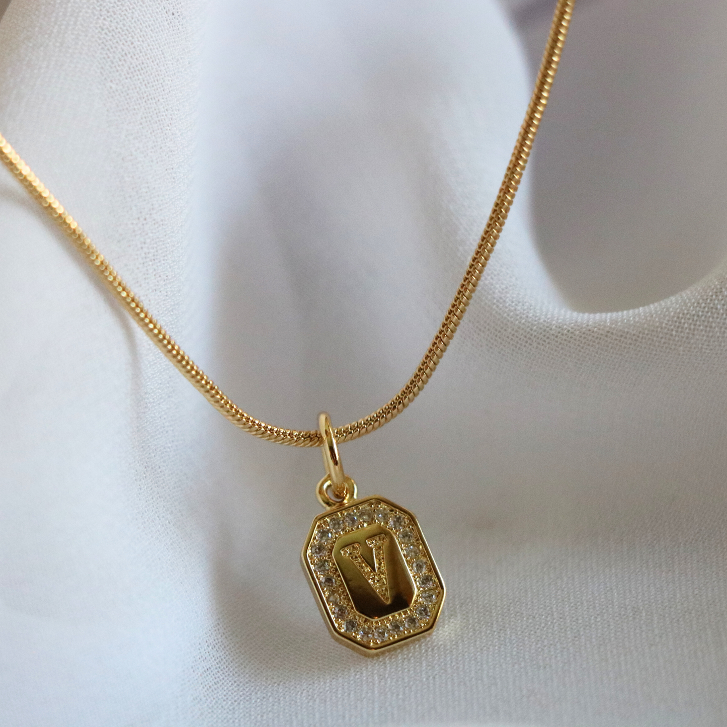 All I AM Initial Necklace